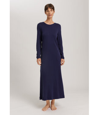 Hanro Malena Long Sleeve Nightdress Night Blue (NEW TREND)