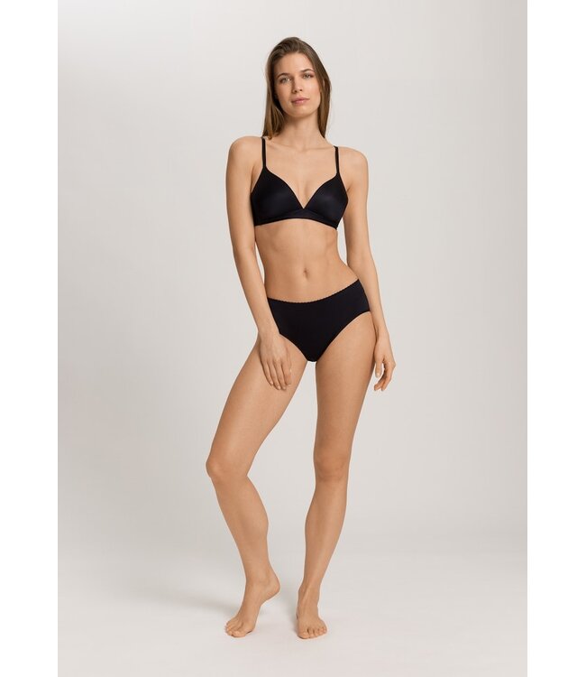 Hanro Satin Deluxe Midi Brief Black (071125)