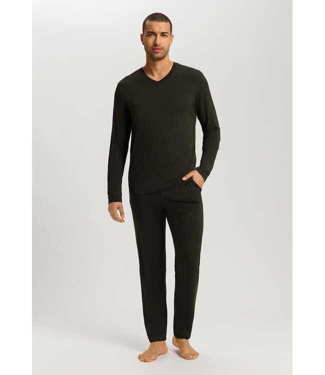 Hanro Casuals Long Pants Earthy Ink Melange (075040)