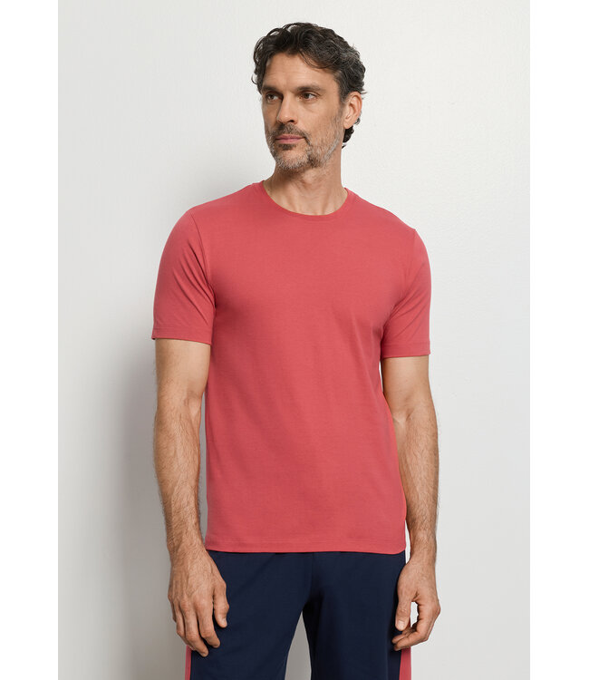 Hanro Living Short Sleeve Shirt Garnet Rose (NEW TREND)