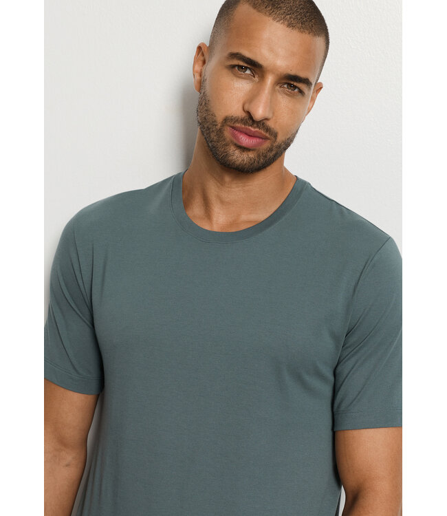 Hanro Living Short Sleeve Shirt Studio Green (075050)