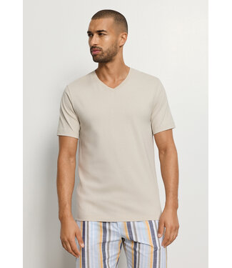 Hanro Living Shirt Short Sleeve Shirt V-Neck Moon (NEW TREND)