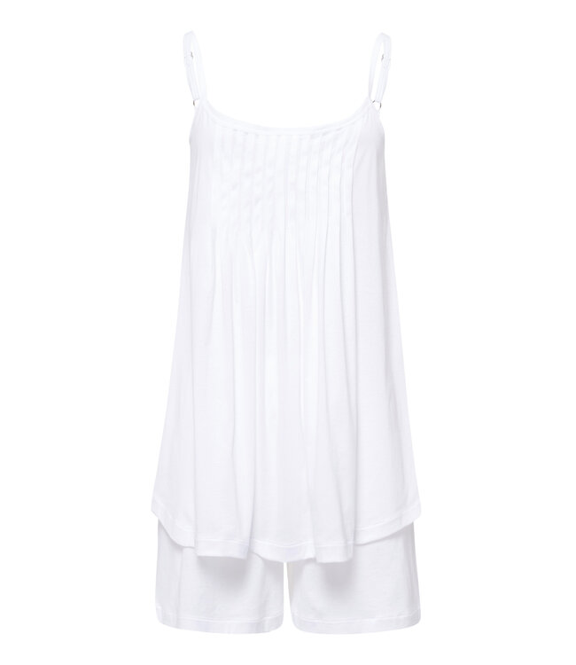 Hanro Juliet Sleeveless Short Pyjama White (077705)