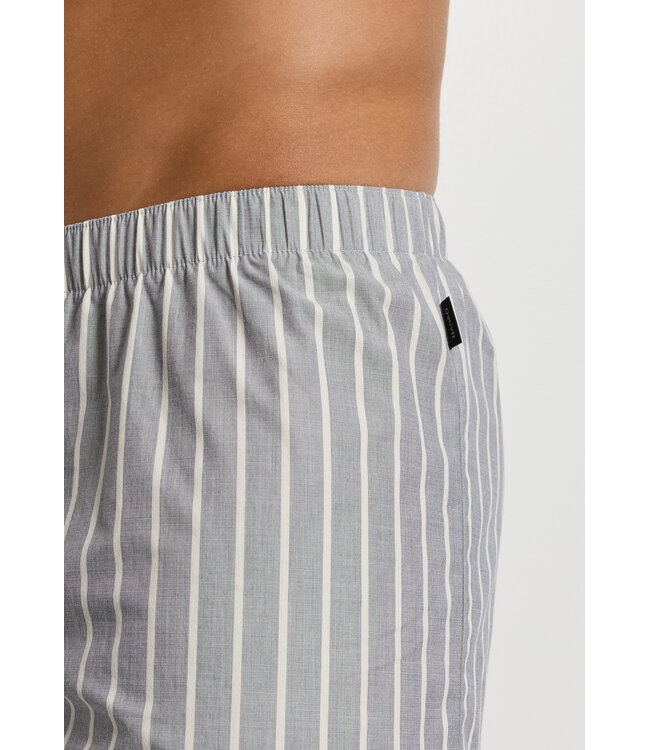 Hanro Fancy Woven Boxer Denim Stripe (074013)