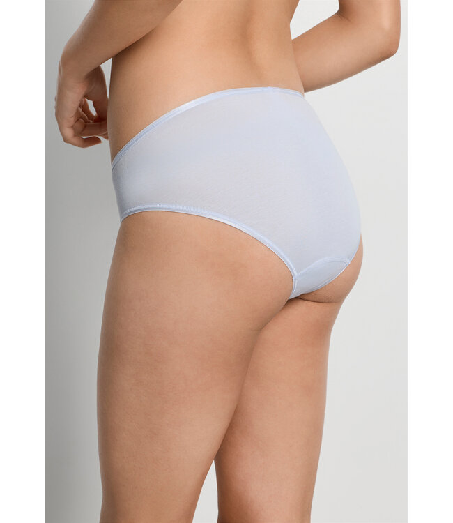 Hanro Cotton Seamless Midi Brief Blue Dove (071626)