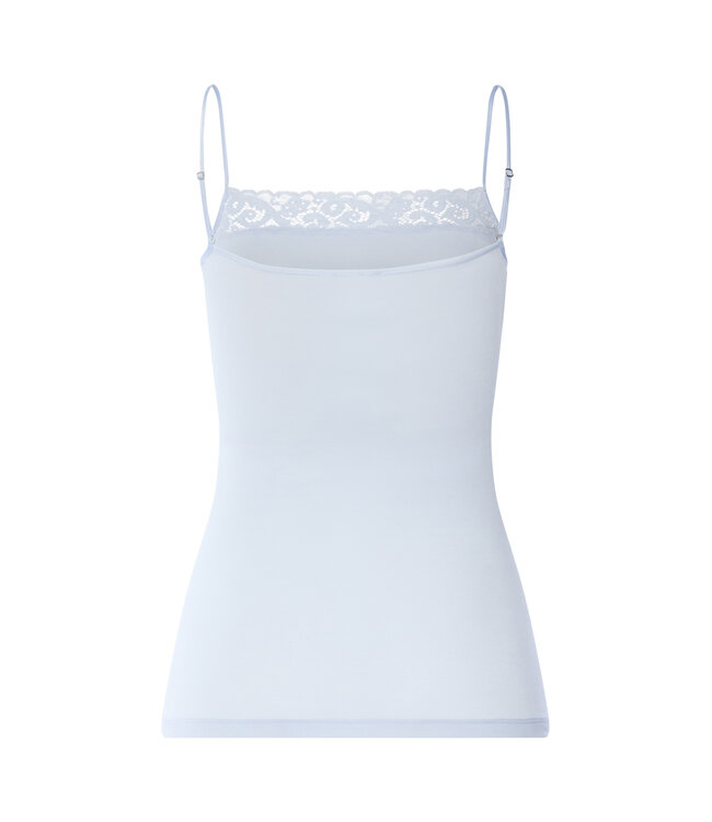 Hanro Moments Spaghetti Top Blue Dove (071484)