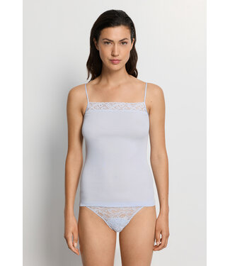 Hanro Moments Spaghetti Top Blue Dove (SALE)