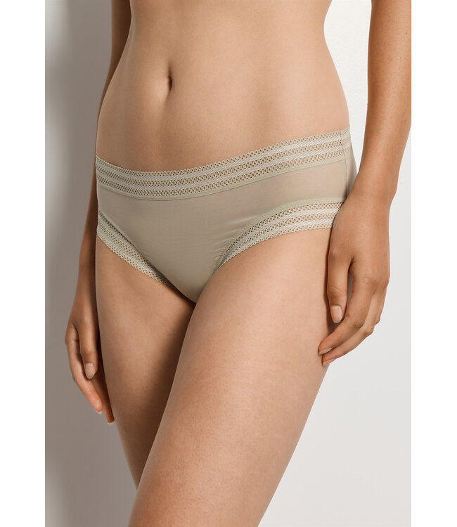 Hanro Orea Midi Brief Olive Stem (SALE)