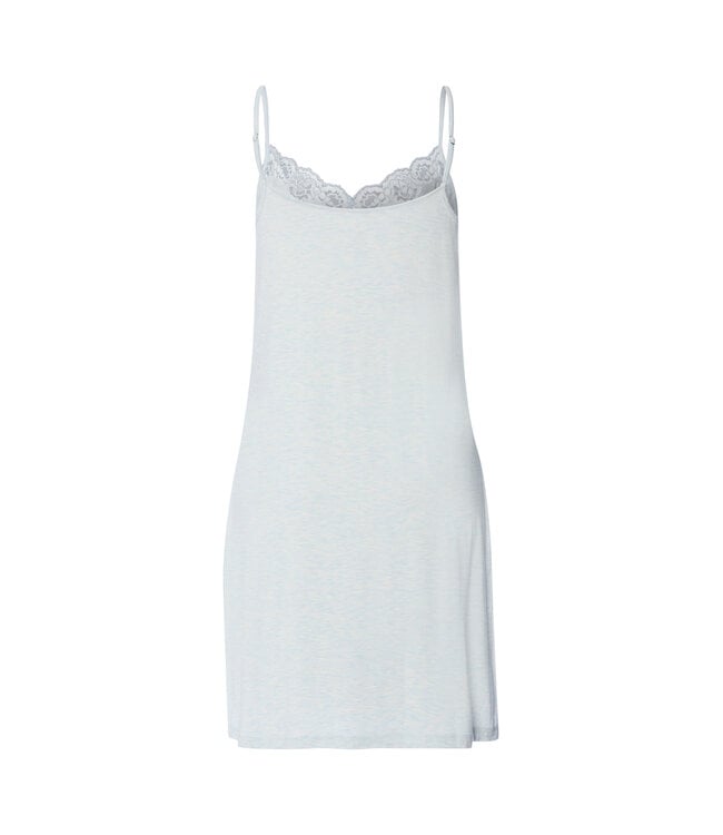 Hanro Natural Elegance Spaghetti Dress Watery Blue Melange (074901)