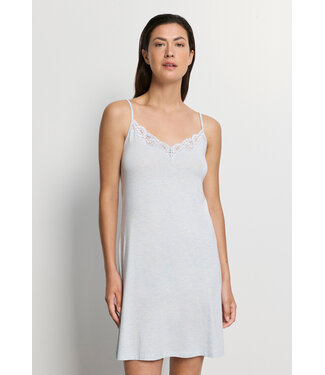 Hanro Natural Elegance Spaghetti Dress Watery Blue Melange (NEW TREND)