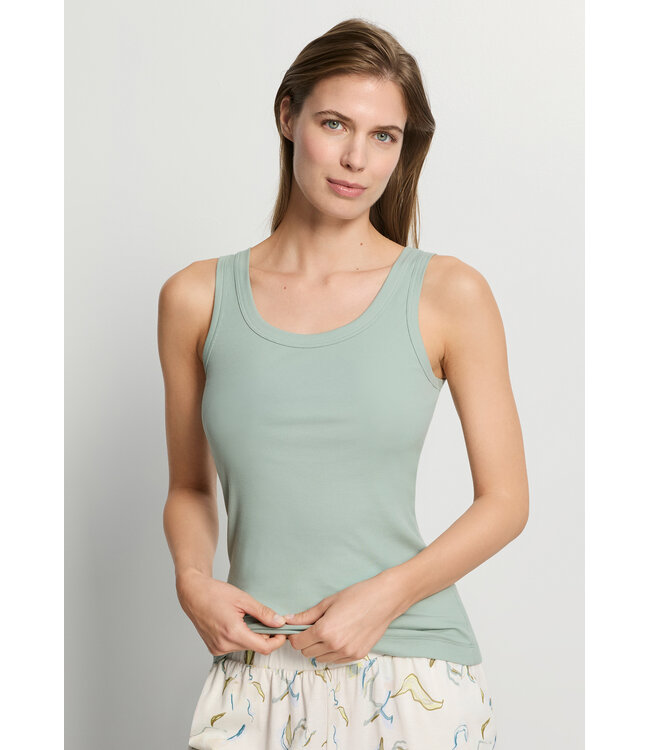 Hanro Sleep & Lounge Tank Top Dark Seafoam (SALE)