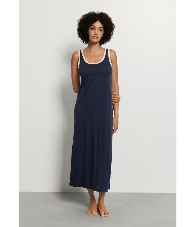 Hanro Laura Sleeveless Nightdress Deep Navy (NEW TREND)