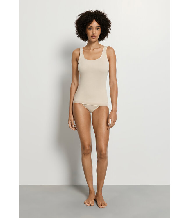 Hanro Cotton Seamless Tank Top Summer Sand (071604)