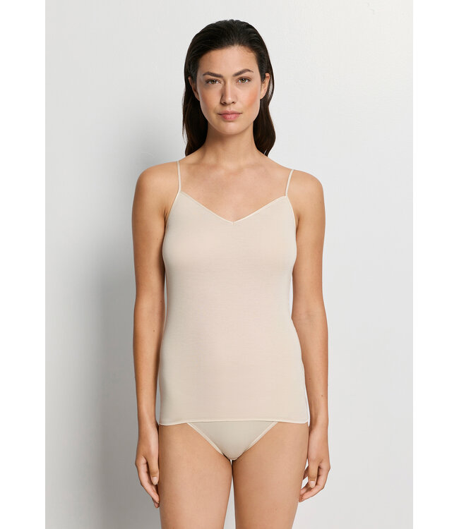 Hanro Cotton Seamless Spaghetti Top Summer Sand (SALE)