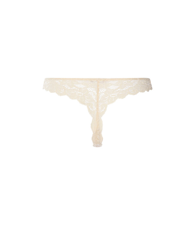 Hanro Moments Lace Thong Summer Sand (071507)