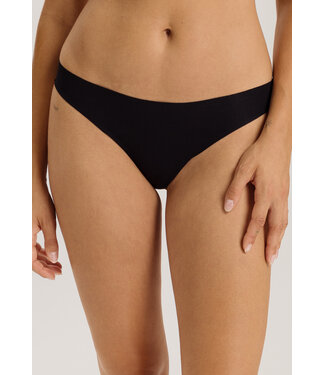 Hanro Invisible Cotton Thong Black