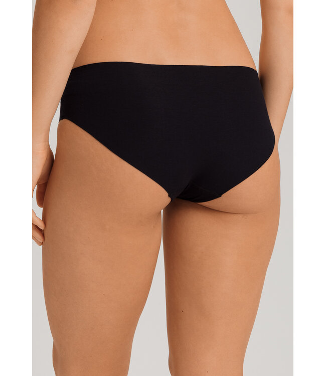 Hanro Invisible Cotton Midi Brief Black (071227)