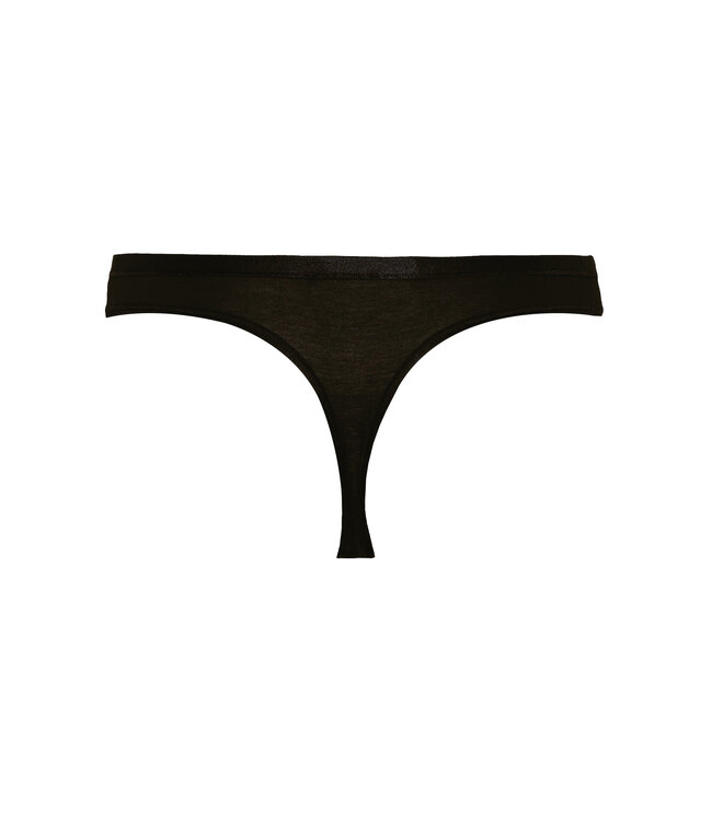 Hanro Cotton Sensation Thong Black (071402)