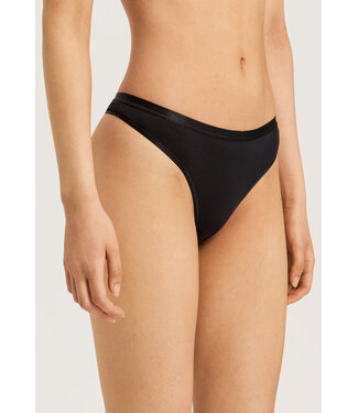 Hanro Cotton Sensation Thong Black