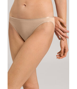 Hanro Cotton Seamless Mini Brief Beige