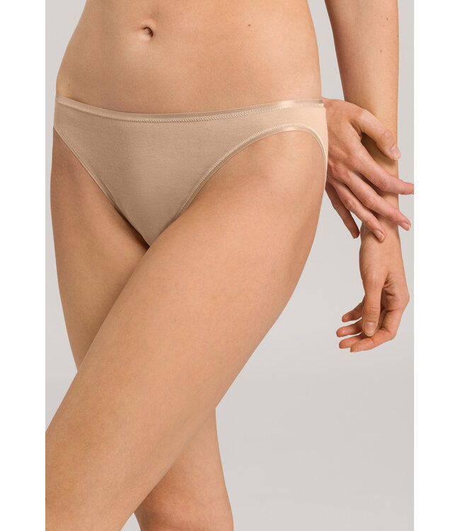 Hanro Cotton Seamless Mini Brief Beige (071624)