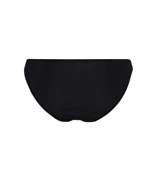 Hanro Cotton Seamless Mini Brief Black (071624)