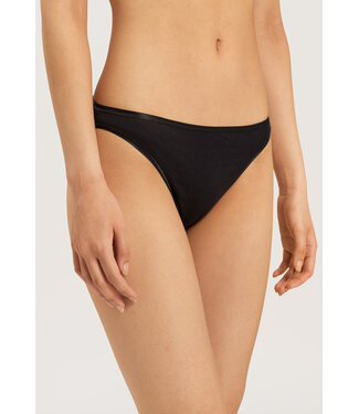 Hanro Cotton Seamless Mini Brief Black