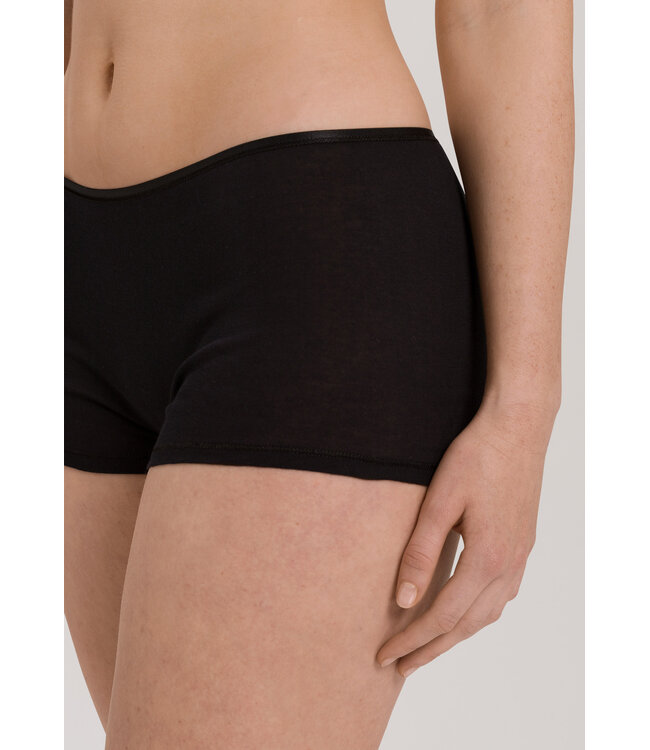 Hanro Cotton Seamless Shortleg Black (071631)