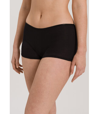 Hanro Cotton Seamless Shortleg Black