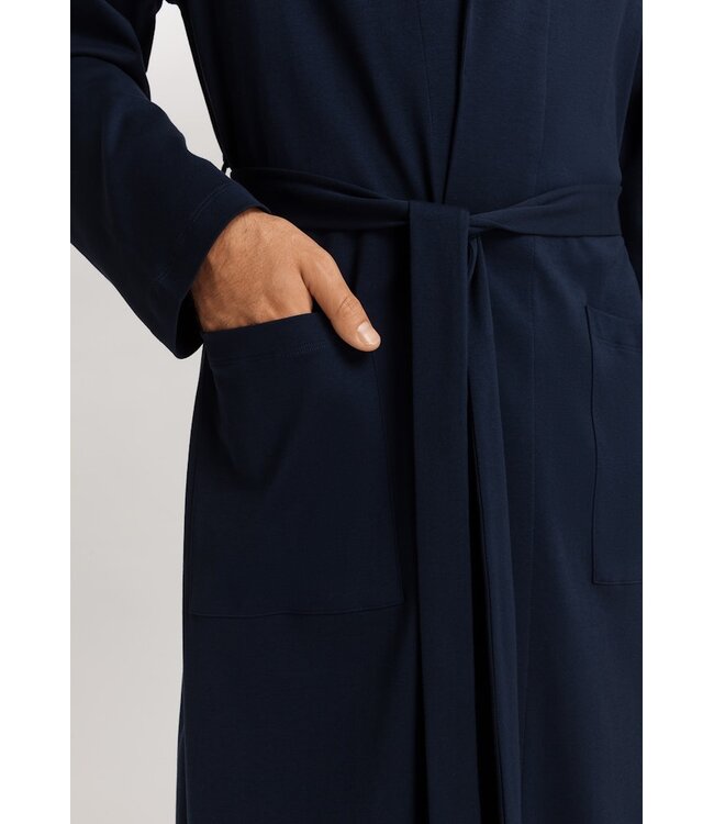 Hanro Night & Day Robe Deep Navy (075755)
