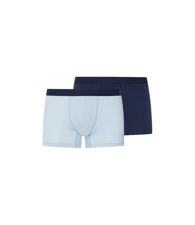 Hanro Cotton Essentials Pants 2-Pack Blue Lagoon | Deep Navy (073078)