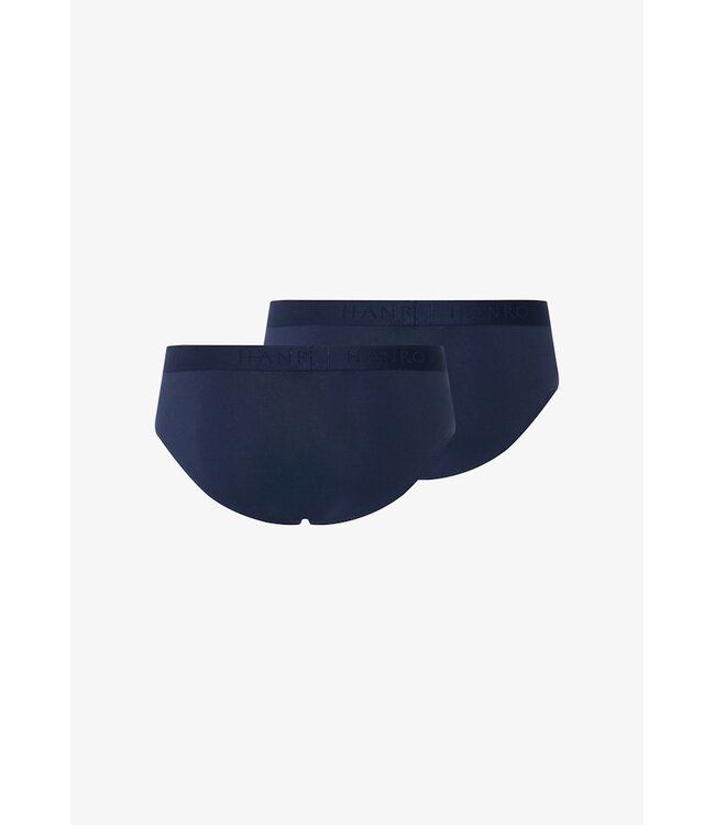 Hanro Cotton Essentials Briefs 2-Pack Deep Navy / Deep Navy (073075)