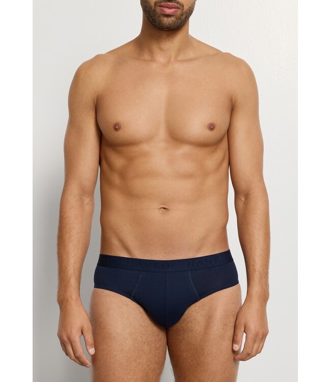 Hanro Cotton Essentials Briefs 2-Pack Deep Navy / Deep Navy (073075)
