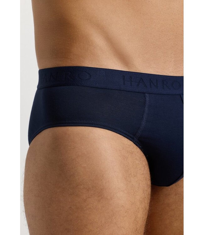 Hanro Cotton Essentials Briefs 2-Pack Deep Navy / Deep Navy (073075)