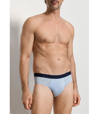 Hanro Cotton Essentials Briefs 2-Pack Blue Lagoon / Deep Navy (NEW TREND)