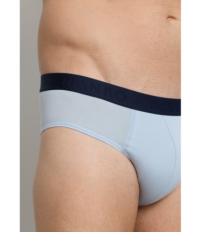 Hanro Cotton Essentials Briefs 2-Pack Blue Lagoon / Deep Navy (073075)