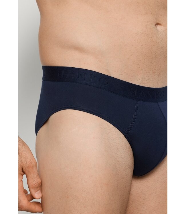 Hanro Cotton Essentials Briefs 2-Pack Blue Lagoon / Deep Navy (073075)