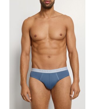 Hanro Cotton Essentials Briefs 2-Pack Studio Green / Retro Blue (NEW TREND)
