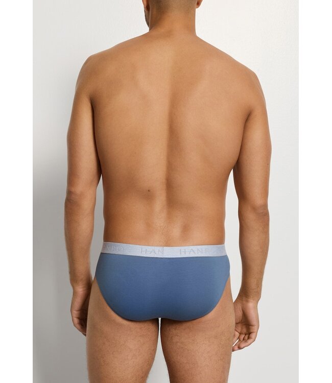 Hanro Cotton Essentials Briefs 2-Pack Studio Green / Retro Blue (073075)