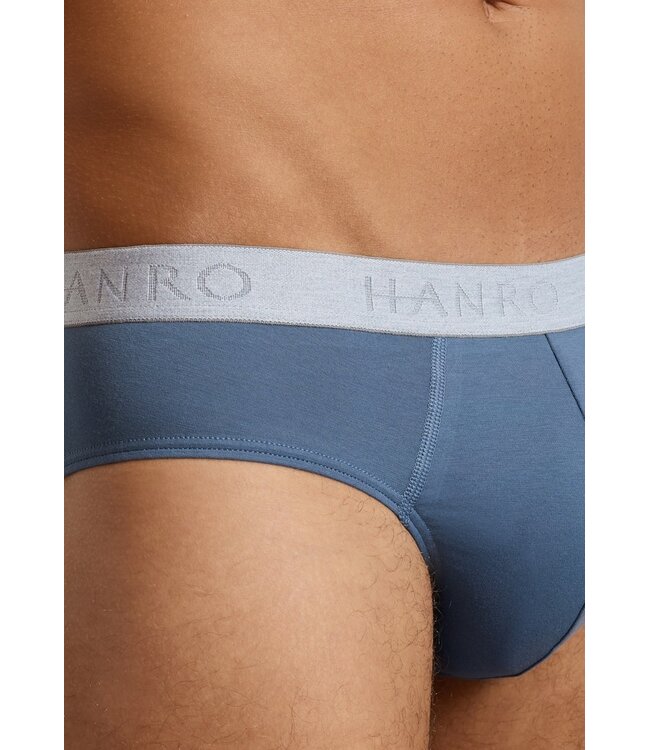 Hanro Cotton Essentials Briefs 2-Pack Studio Green / Retro Blue (073075)