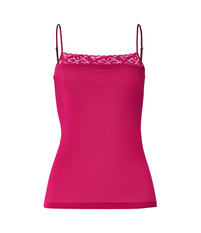 Hanro Moments Spaghetti Top Light Sangria (071484)