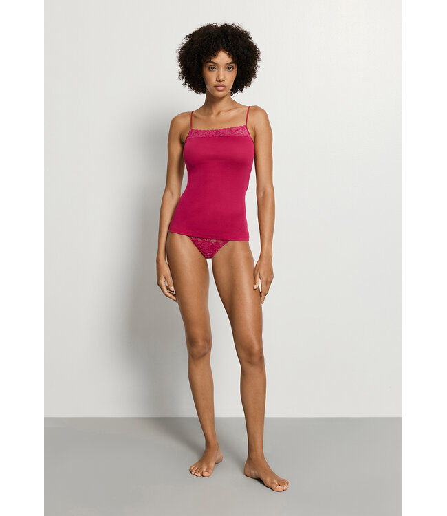 Hanro Moments Spaghetti Top Light Sangria (071484)