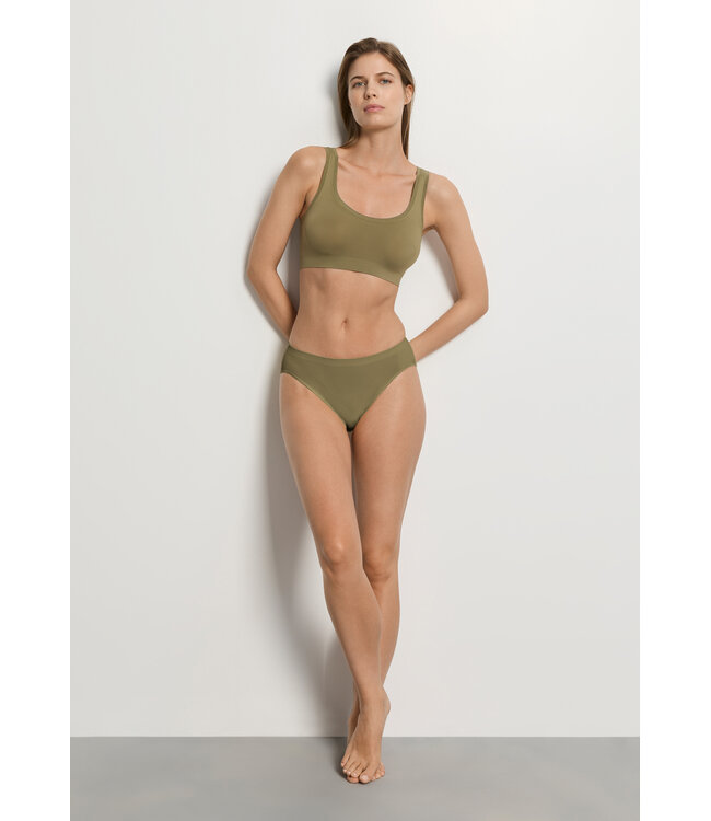 Hanro Touch Feeling Midi Brief Covert Green (071812)
