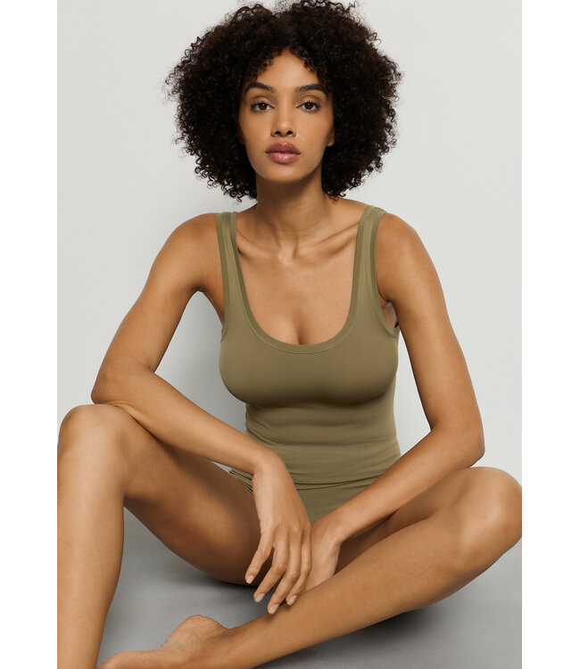 Hanro Touch Feeling Top Covert Green (071814)