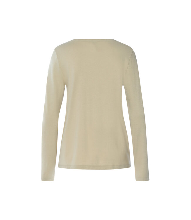 Hanro Sleep & Lounge Long Sleeve Shirt Olive Stem (074844)