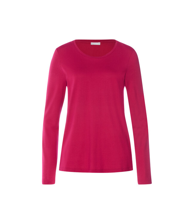 Hanro Sleep & Lounge Long Sleeve Shirt Light Sangria (074844)