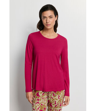 Hanro Sleep & Lounge Long Sleeve Shirt Light Sangria (NEW TREND)