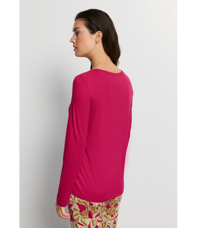 Hanro Sleep & Lounge Long Sleeve Shirt Light Sangria (074844)