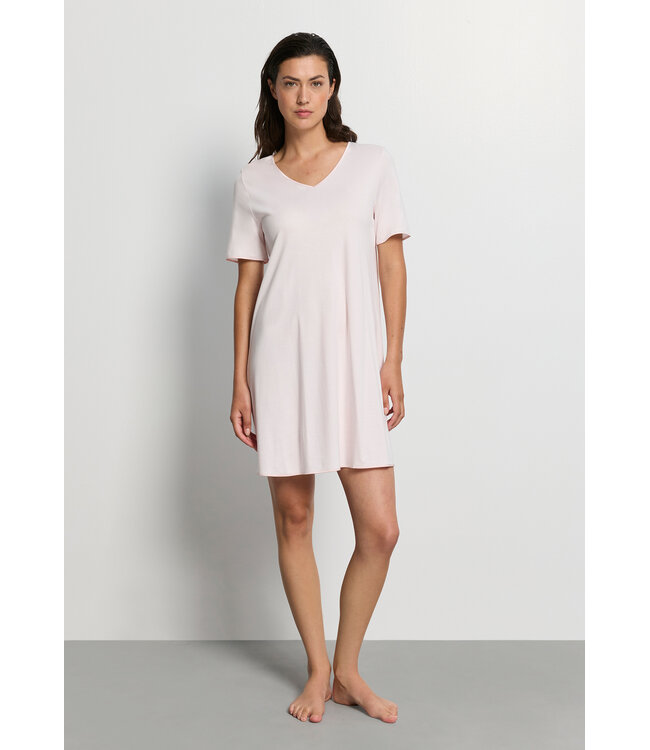 Hanro Cotton Silk Short Sleeve Nightdress Honeydew (074814)