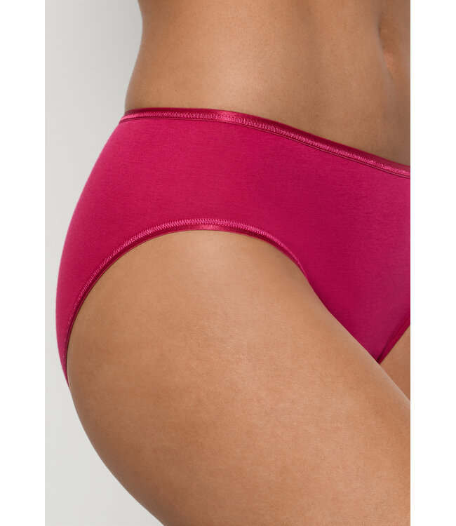 Hanro Cotton Seamless Midi Brief Light Sangria (071626)